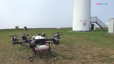 常鋒無人機清洗風力發電機